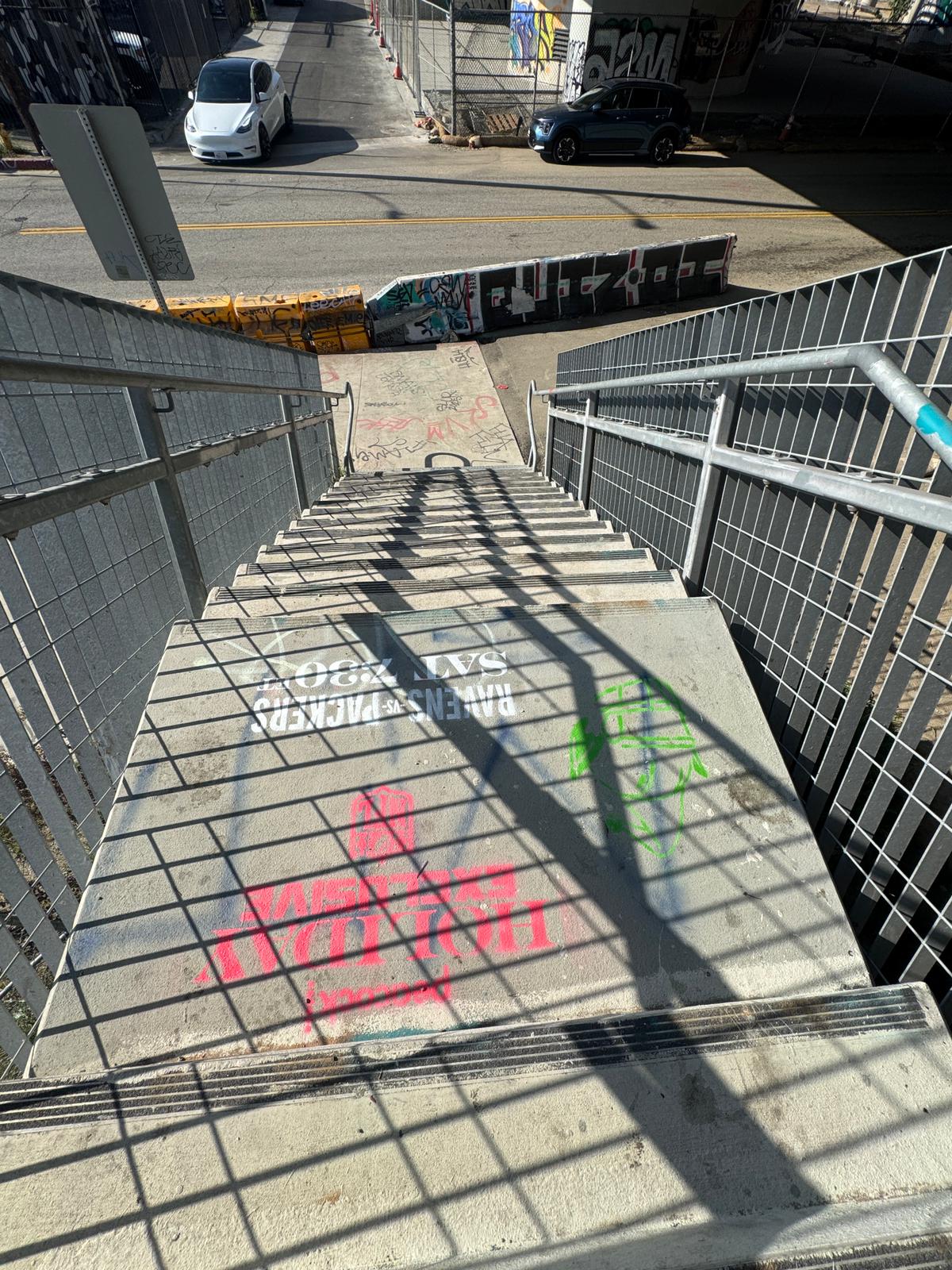 Stencil 11.6 Sixth St Metro Stairs